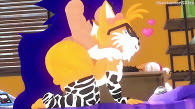 Sonic's Rough Sex with Nerdy Tails and Loud Sounds [Leviantan581remix]
