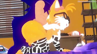 Sonic's Rough Sex with Nerdy Tails and Loud Sounds [Leviantan581remix]