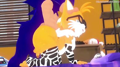 Sonic's Rough Sex with Nerdy Tails and Loud Sounds [Leviantan581remix]