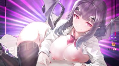 Hot Demon Schoolgirl Gives Huge Thigh Ride