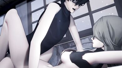 Amateur Throwaway's Makoto & Sae's Christmas Boner Present!