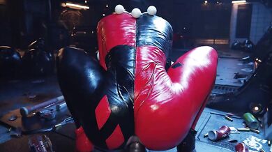 Harley Quinn Rides Her Favorite Toy