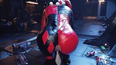 Harley Quinn Rides Her Favorite Toy