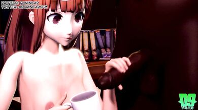 Blacked at Leblanc - Haru and Futaba's Dark Threesome