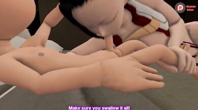Massive Cream Pie for Momo Yaoyorozu After Hardcore Fuck Session with MCJuni0rGohan