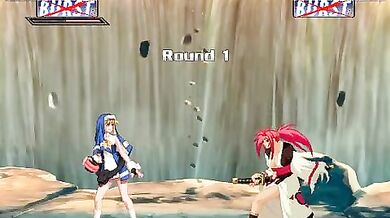 Mugen Rape - Bridget and Baiken's Ferocious Sexual Combat