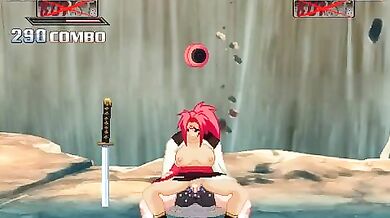 Mugen Rape - Bridget and Baiken's Ferocious Sexual Combat