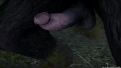 The Werewolf's Moonlight Buttsex with Khajiit