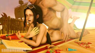 One Piece's Nico Robin Gets Nailed from Behind