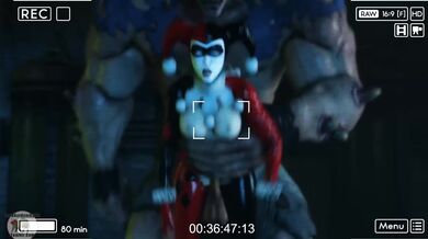 Slutty Harley Quinn Pounded by Monsters in HD and 2D!