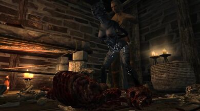 Khajiiti Schoolgirl Gets Ravaged by the Butcher of Windhelm
