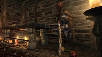 Khajiiti Schoolgirl Gets Ravaged by the Butcher of Windhelm