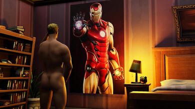 Jonesy's Ass Salutes Iron Man's Cock