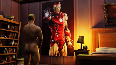 Jonesy's Ass Salutes Iron Man's Cock