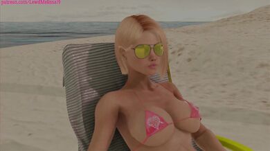 On the Beach - Slutty Melissa