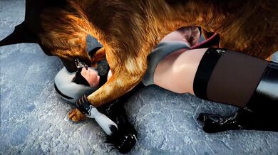 2B and Dog's Bestiality Adventure