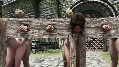 Elder Scrolls Orgy Bound to the Pillar