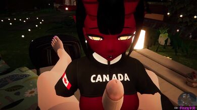 Futa Meru Gives a BJ to a Pussy in VRChat