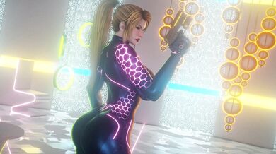 Sexy Space Bounty Hunter Samus Gets Ravaged by the Lustful Alien Flower Man in 'Samus Blacked XXX by Bouquetman'