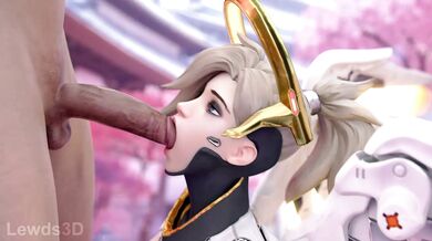 A Salacious 3D Animated Orgy of Mercy's Sensual Oral Pleasures