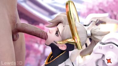 A Salacious 3D Animated Orgy of Mercy's Sensual Oral Pleasures