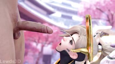 A Salacious 3D Animated Orgy of Mercy's Sensual Oral Pleasures