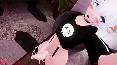 Virtual Reality Masturbation Session with a Feminine Boy