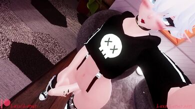 Virtual Reality Masturbation Session with a Feminine Boy
