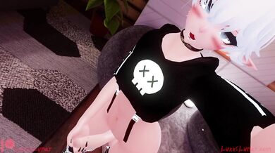 Virtual Reality Masturbation Session with a Feminine Boy