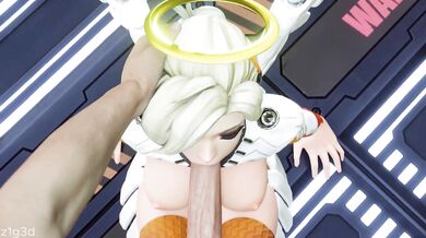 Blowjob with Mercy - A First-Person Perspective