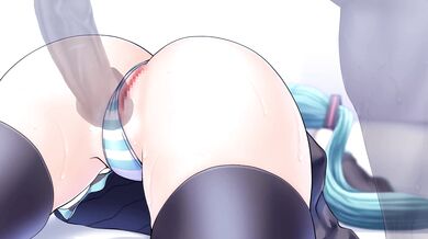 Hatsune Miku's Wet and Slippery [60 Frames Per Second] Orgy