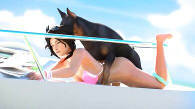 Lara Croft's Doggy Style Cake [CreamyFillings]