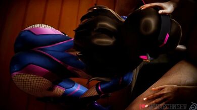 Fucking D.Va in Overwatch Cosplay