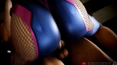 Fucking D.Va in Overwatch Cosplay
