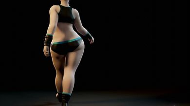 Massive Boobed Beauty Gets Physical with her Nude Walk