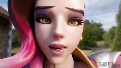 Bangin' the Busty Sombra with a Stiff Standing Cock - Metaphors for Sexual Intercourse