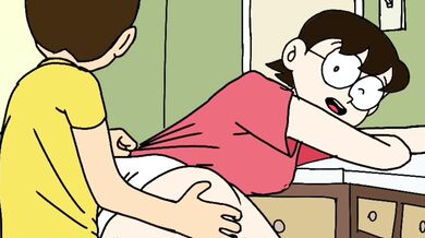 Rushed Afternoon Delight with Mama Tamako [Nobi's] Mom