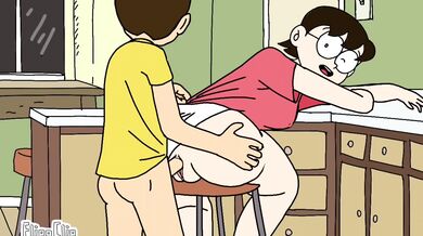 Rushed Afternoon Delight with Mama Tamako [Nobi's] Mom