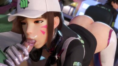 D.Va's Tornado Blowjob Orgy: A Shooting Star XXX Parody [Toaster Studios]