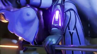 Horse Fucks Widowmaker's Asshole