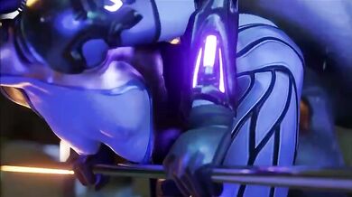 Horse Fucks Widowmaker's Asshole