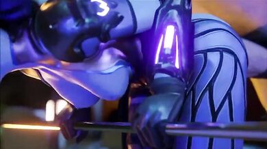 Horse Fucks Widowmaker's Asshole
