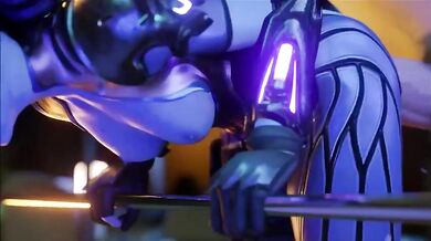 Horse Fucks Widowmaker's Asshole
