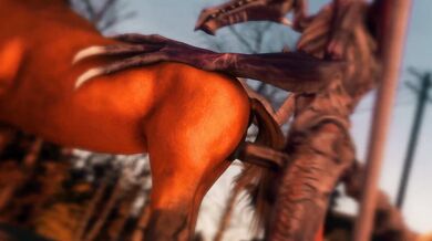 Ridley's Bestiality Adventure with a Horse Outside