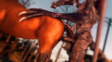 Ridley's Bestiality Adventure with a Horse Outside