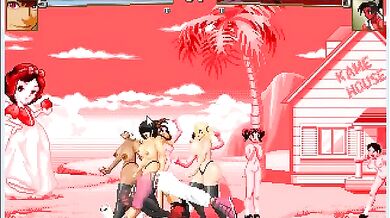 Female-to-male transgender (FTM) demons and their male lovers in a sexual frenzy