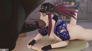 Pony Play with Akali's Sexy Shaft