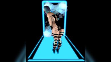 Cyberwalk [Futa/Female Fashion Show] by ClubJulze could be rewritten as A futa and female fashion show in a cyber world, presented by ClubJulze.