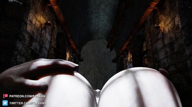 Watch Lady Dimitrescu Pound Her Own Box in First-Person Perspective!