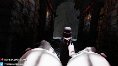 Watch Lady Dimitrescu Pound Her Own Box in First-Person Perspective!